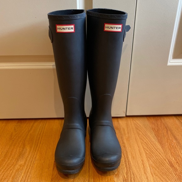 Hunter Shoes - Black Hunter Boots (Women’s Original Tall)